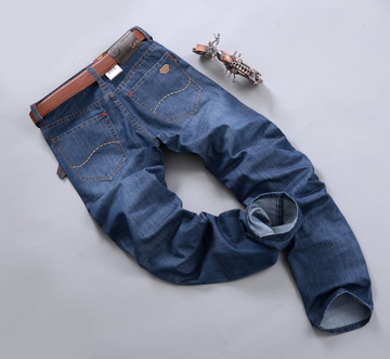 2015年夏季新款JUSSARA LEE男士牛仔裤 正品修身男装长裤nzk