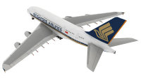 手工DIY 益智玩具 仿真A380 航空公司 民航客机 3D立体拼装纸模型