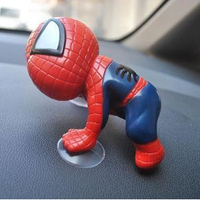 汽车装饰用品 可爱蜘蛛侠吸盘公仔 车载车内创意摆件家居个性玩偶