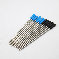 金属圆珠笔芯 原子笔专用旋转替换芯 高仕笔替代芯 黑色蓝色批发