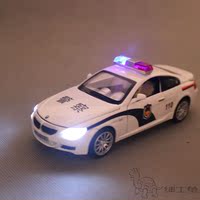1:32宝马M6警车合金汽车模型 凯迪拉克CTS美国警车回力玩具警察车