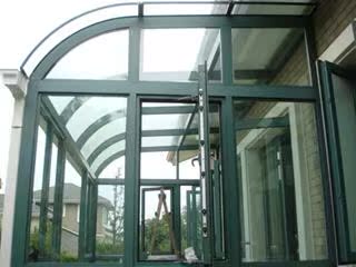 新世纪门窗阳光房露台制作断桥铝铝合金封阳台门窗铝合金推拉窗