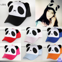范冰冰男女士儿童熊猫帽夏季天时尚个性棒球帽子亲子帽包邮