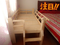 特价 新款实木活动可翻转护栏儿童床 边床 沙发床可定制