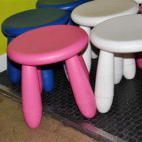 正品宜家宜家代购 玛莫特儿童凳宝宝凳小圆凳塑料塑料凳