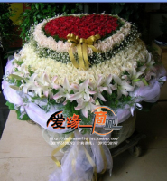 明星演唱会北京鲜花999朵白玫瑰求婚大型花束999支玫瑰七夕鲜花