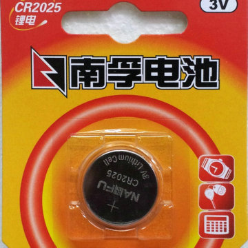 南孚CR2025电池3V纽扣电池汽车遥控器电池 CR2025纽扣电池