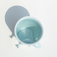 原创意手工陶瓷青釉杯子立体鲸鱼水杯随手杯个性设计朋友生日礼物