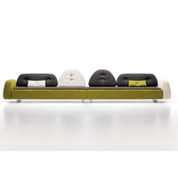 卡默家具 简约设计 U型沙发 组合创意多人沙发客厅布艺沙发鲁班