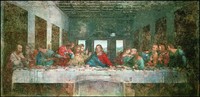 装饰画 油画 客厅 欧洲画 人物画 无框画珂罗版达芬奇 最后的晚餐