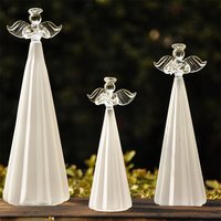 欧式可悬挂祈福天使家居装饰摆件创意生日礼物结婚礼品玻璃工艺品