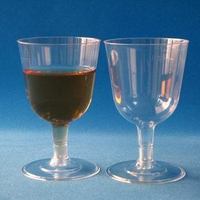 100ml一次性塑料杯 葡萄酒杯 红酒杯 透明高脚杯 组合短杯10个