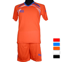 新款 橙色足球服 套装 足球衣 波衫 足球训练服 男子足球比赛服