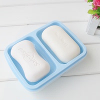 香皂盒 浴室时尚香皂盒 创意双格沥水收纳盒 皂盒包邮