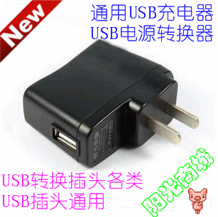 USB充电器 MP3MP4/跟屁虫音箱/手机 充电器 充电适配器 500MA