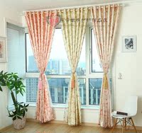 高档鸟巢纱窗帘碎花欧式中式现代田园客厅卧室纱布一体定制窗帘布