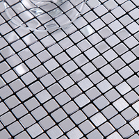 【名欧】 铝塑板马赛克 1.0 银拉丝+银镜棋盘格 金属马赛克 背景