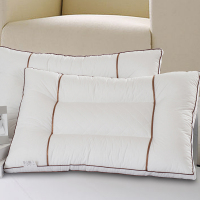 新款 全棉护颈枕头/枕芯 咖啡边立体保健枕 单人枕 包邮