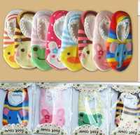 可爱卡通造型袜子 新生儿防滑地板袜船袜 0-1岁宝宝婴儿地毯袜