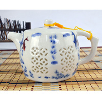 德化青花瓷茶具茶壶 镂空水晶玲珑茶具茶具 厂家直销 批发特价