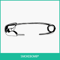 【68元全国包邮】smokebomb霹雳创意防水纹身贴 别针