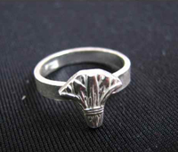 全新新品超值特价925银饰店主国外买回来的埃及纯银睡莲戒指尾指