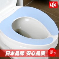 日本进口 LEC浴室粘贴式马桶垫坐垫 防水可反复清洗坐便垫马桶圈