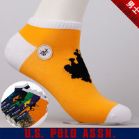 美国马球协会U.S. POLO ASSN 男袜 男士船袜运动袜 短筒 5137夏款