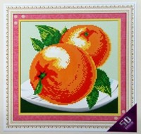 5D钻石绣DIY钻石画橙子餐厅水果系列十字绣新款客厅圆钻贴钻画
