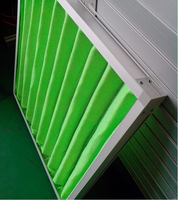 初效龙骨支架板式空气铝框过滤器初中效空调过滤器可订制绿白棉