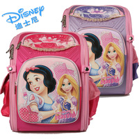 迪士尼专柜正品可爱白雪公主小学生减负双肩书包女笔袋款限时特价