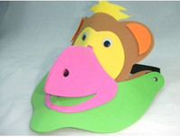 EVA卡通帽子 节目游戏装扮 表演道具 猴子头饰/猴子立体帽