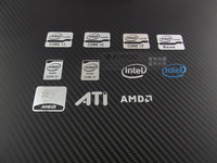 清风MOD 笔记本电脑intel i3 i5 i7 AMD标志 推土机 LOGO 金属贴