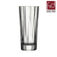 f&d芬帝无铅水晶创意玻璃水杯  时尚杯子 透明饮料啤酒杯300ml