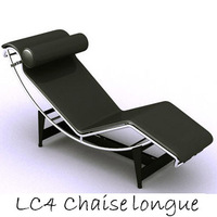 现代经典家具\\LC4长躺椅\\Chaise Loung Chair\\真皮
