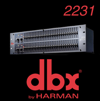 美国dbx 2231 专业均衡器 双段均衡器 升级版 音频处理器 带压限