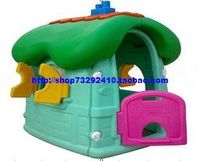 气堡游戏屋 塑料玩具屋 角色扮演 小房子 幼儿园蘑菇小屋