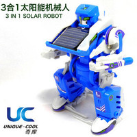 新阳光正品 T3变形金刚太阳能组装玩具 三合一机器人 3合1 0.21kg