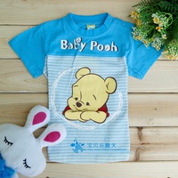 丽婴房专柜正品 迪士尼维尼小熊宝宝男童女童 短袖T恤衫