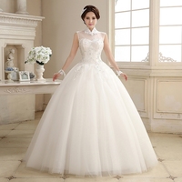 2015新款 韩版新娘婚纱 优雅甜美公主婚纱 齐地抹胸型 婚纱礼服
