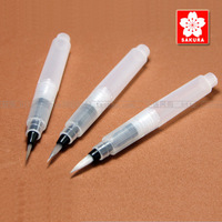 日本樱花毛笔 自来水笔 吸水型 水溶彩铅 储水毛笔 固体水彩可用