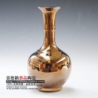 景德镇陶瓷器 镀金镀银花瓶 现代 时尚 居家摆设 工艺摆件 装饰品