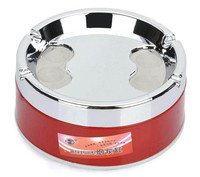 家用商用不锈钢封闭式烟灰缸防燃自灭安全型旋转式烟缸韩式多彩色