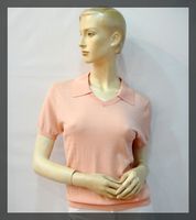 MINZE STYLE 香港名师路夏装特价精品粉色套头短袖针织衫