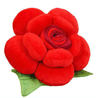 大号玫瑰花抱枕沙发靠垫创意花朵毛绒玩具批发婚庆枕头生日礼物女