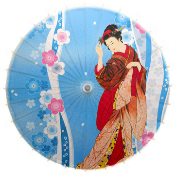 泸州油纸伞日本仕女舞蹈伞文化礼品防雨遮阳日本寿司料理装饰伞