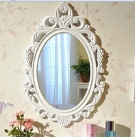 热销欧式壁挂梳妆镜现代化妆台卧室台镜卫生间镜子全国包邮