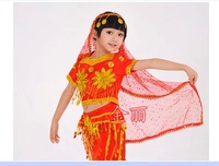 儿童演出服头饰印度舞表演服头纱女童舞蹈新疆天竺少数民族服头饰