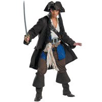 新超赞男士加勒比海盗男款山贼船长古装戏服装万圣节化妆舞会演出