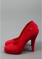 MELISSA方跟包头红色塑胶果冻鞋Skycrpe高跟婚鞋薇薇安